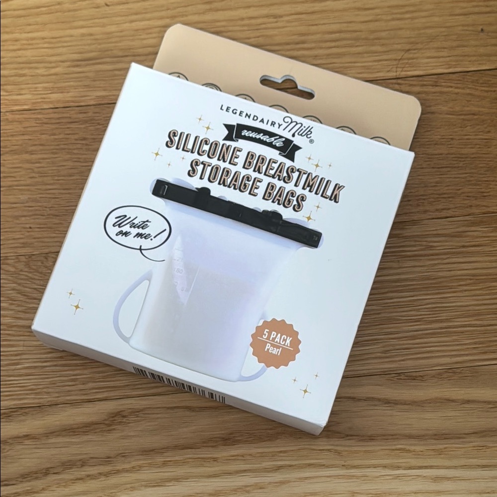 +LEGENDAIRY MILK+ Silicone Breastmilk Storage Bags - Pearl NWT
